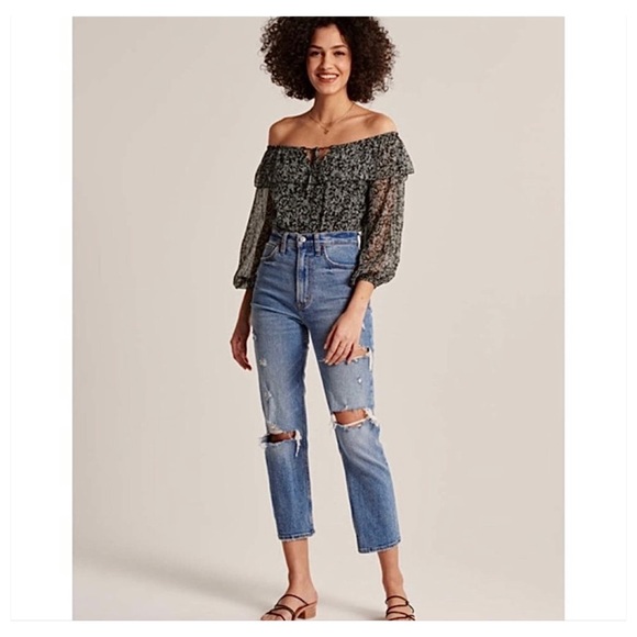 Abercrombie & Fitch Off the Shoulder Bodysuit | NWT | Size Small - Picture 6 of 14